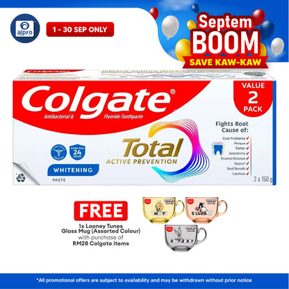 Colgate Total 12 Hour Protection Whitening 150g 2s | Long Hour Protection Colgate
