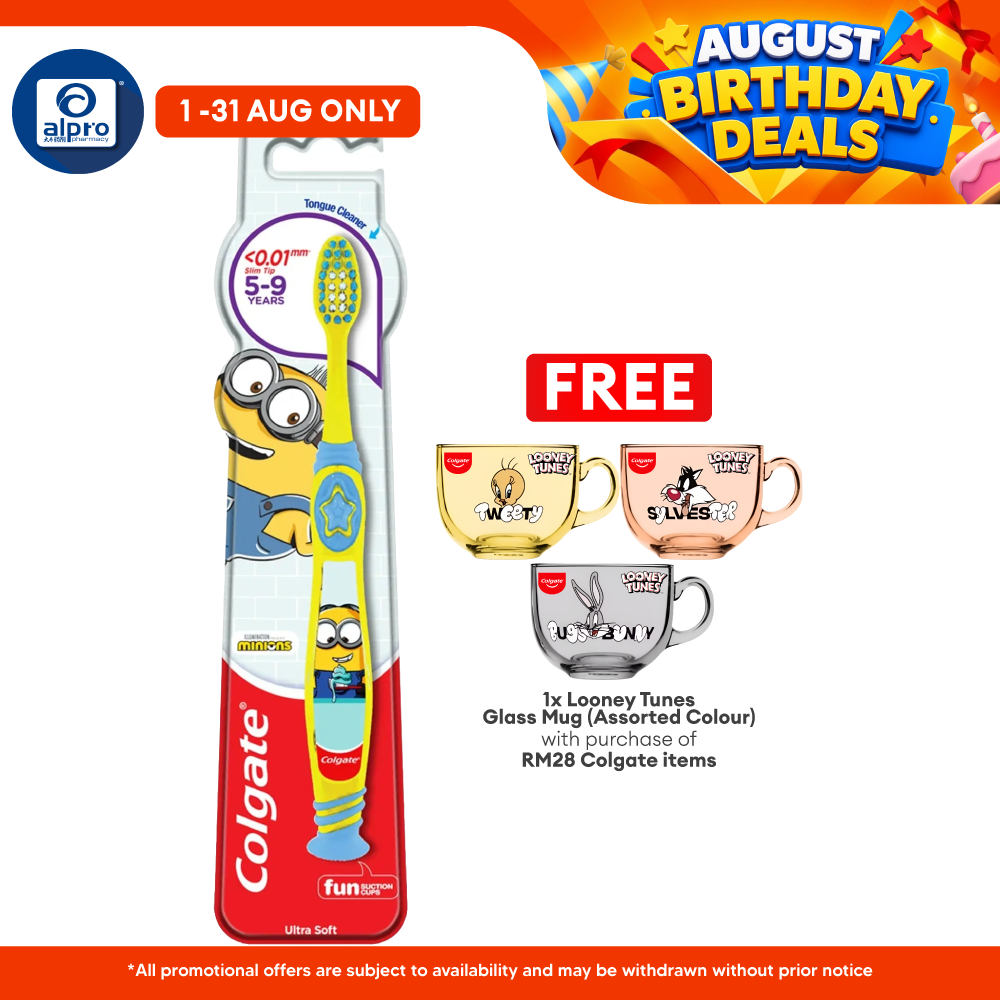 Colgate Toothbrush Minions Ultra Soft 5-9 Years 1s Colgate