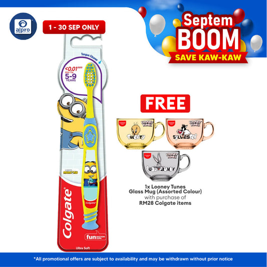 Colgate Toothbrush Minions Ultra Soft 5-9 Years 1s Colgate