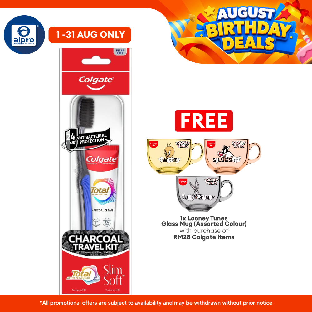 Colgate Charcoal 35g Travel Set Colgate