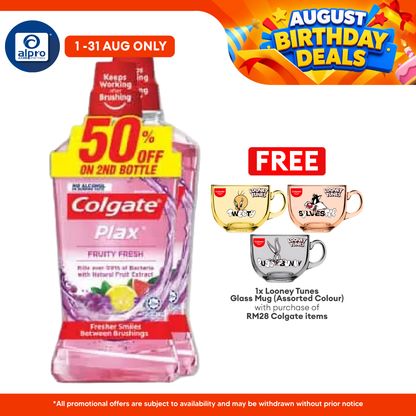 Colgate Plax Fruity Fresh 750ml 2s Colgate