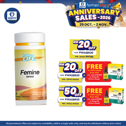 Powerlife Femine Sential 60s | For Women General Health