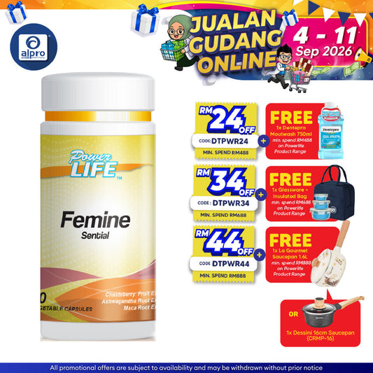 Powerlife Femine Sential 60s | For Women General Health Powerlife