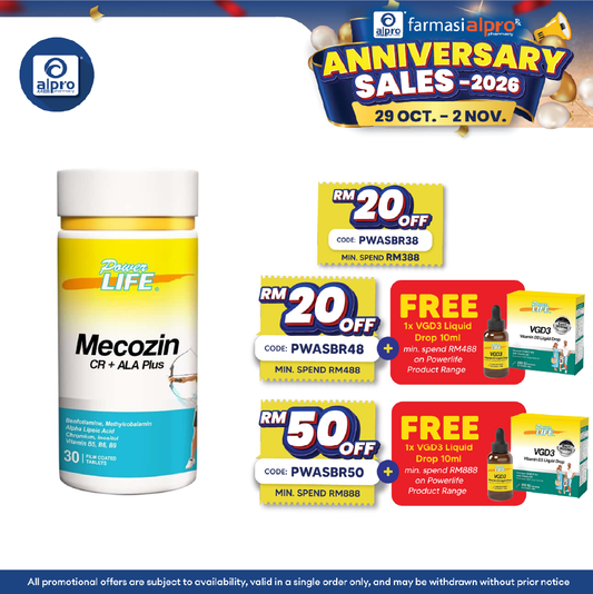 Powerlife Mecozin CR + ALA Plus 30s | Everyday Wellness