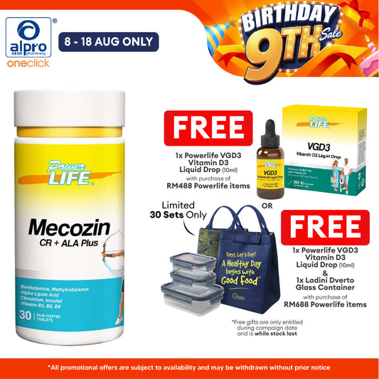 Powerlife Mecozin CR + ALA Plus 30s | Everyday Wellness Powerlife