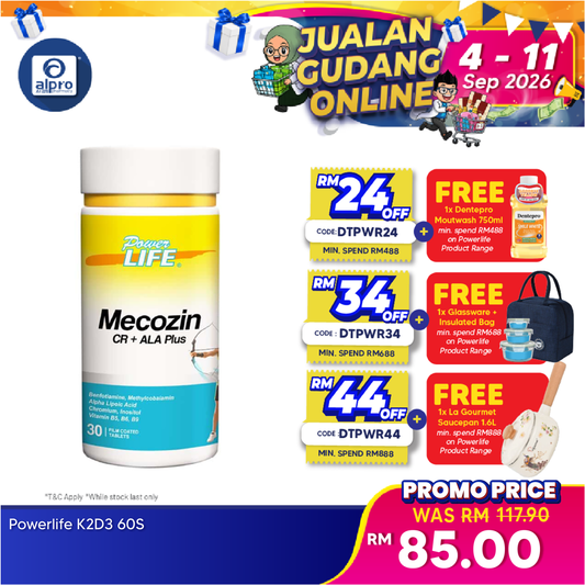 Powerlife Mecozin CR + ALA Plus 30s | Everyday Wellness Kinohimitsu