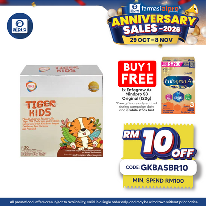GKB Tiger Kids 2g X 30s | For Children's Immune & Growth