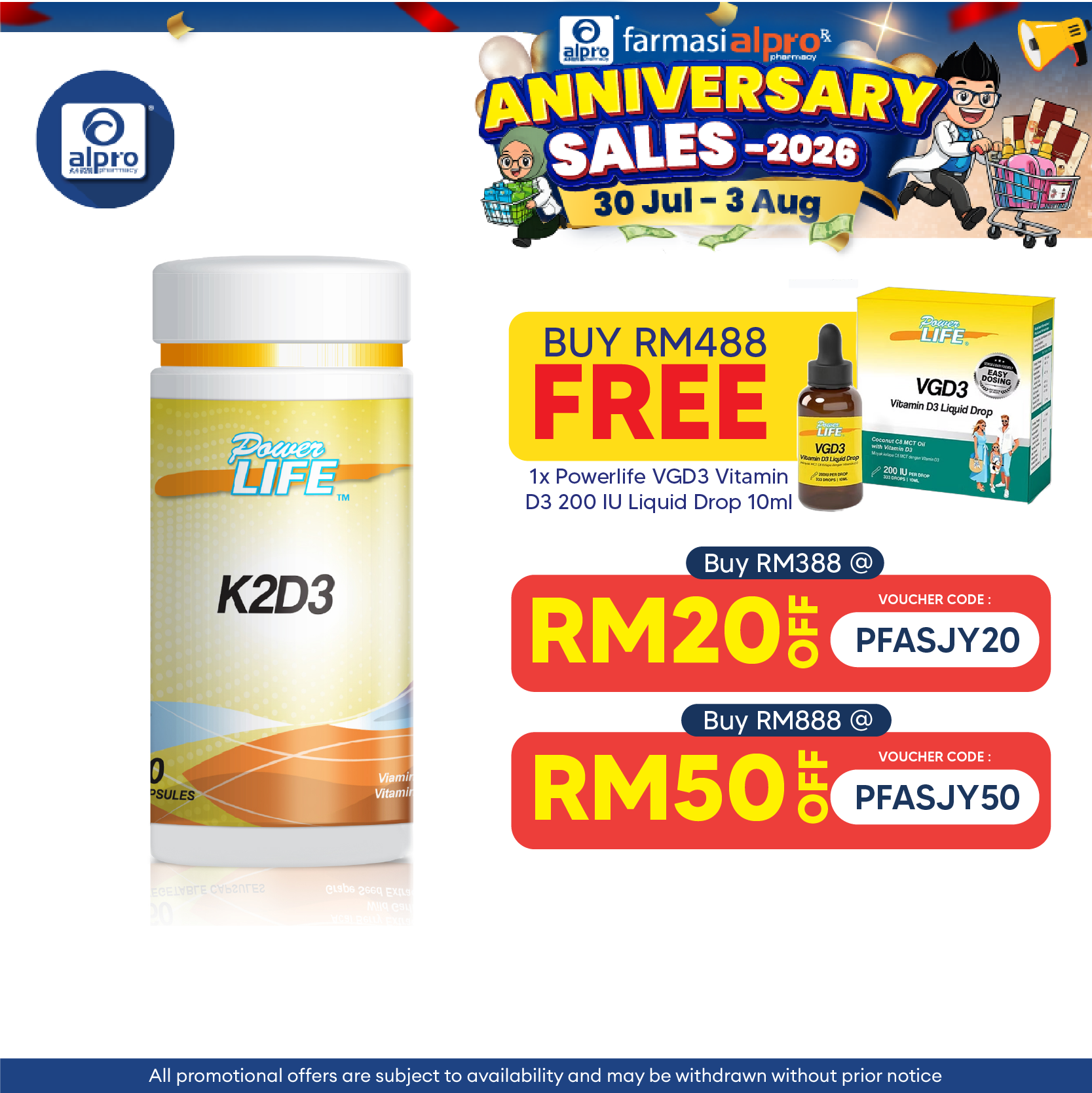 Powerlife K2D3 60s Powerlife