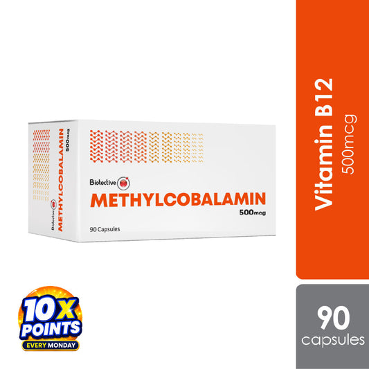 Biotective Vitamin B12 For Nerve Health | Methylcobalamin 500mcg