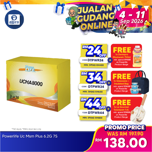 Powerlife UCHA8000 3g 30s | Individually Packed Sachets Kinohimitsu