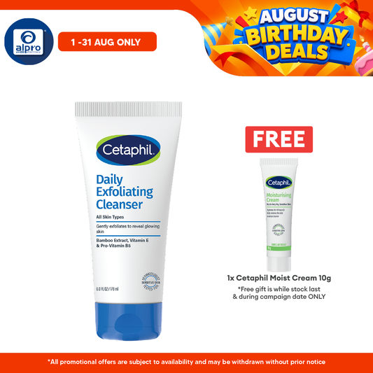 Cetaphil Daily Exfoliating Cleanser 178ml | Improves Skin Texture Cetaphil