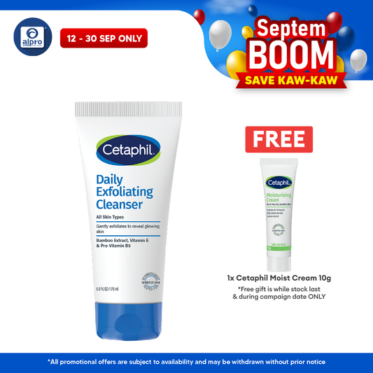 Cetaphil Daily Exfoliating Cleanser 178ml | Improves Skin Texture