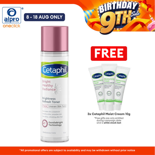 Cetaphil Brightness Refresh Toner 150ml | For Sensitive Skins Cetaphil