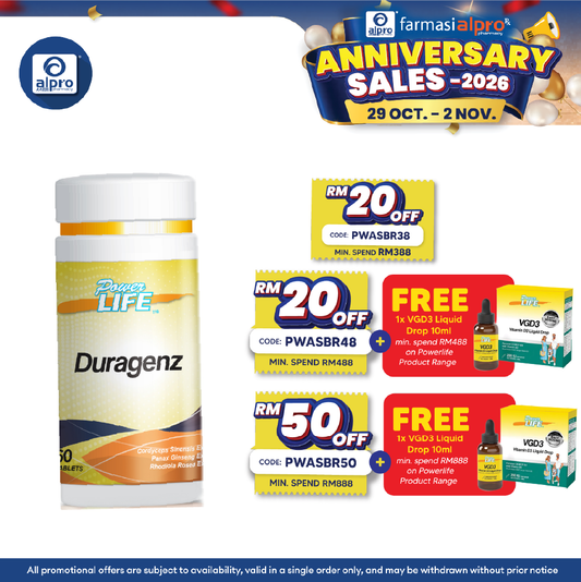 Powerlife Duragenz 60s | For General Health