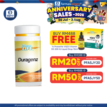 Powerlife Duragenz 60s | For General Health Powerlife