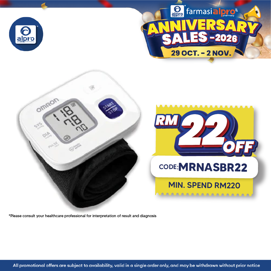 Omron Auto Wrist Blood Pressure Monitor HEM-6161 | Hand Cuff Wrap Easy To Monitor