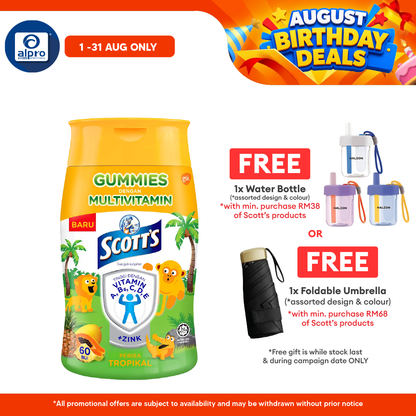 Scotts Multivitamin Gummies Tropical 60s | Kids Health Scotts