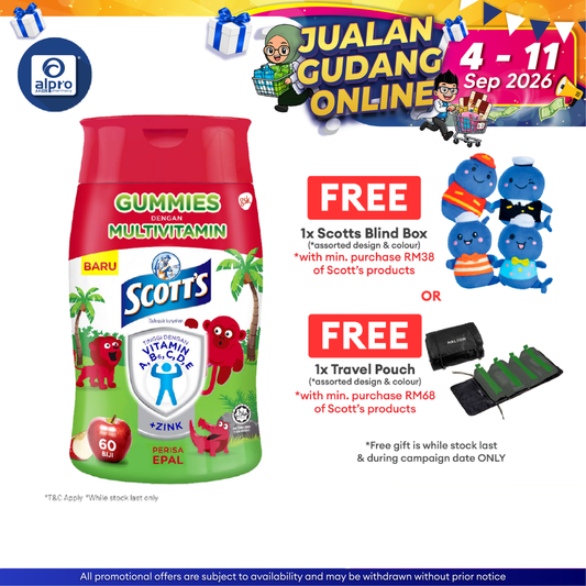 Scotts Multivitamin Gummies Apple 60s | Supports Growth Development Scotts
