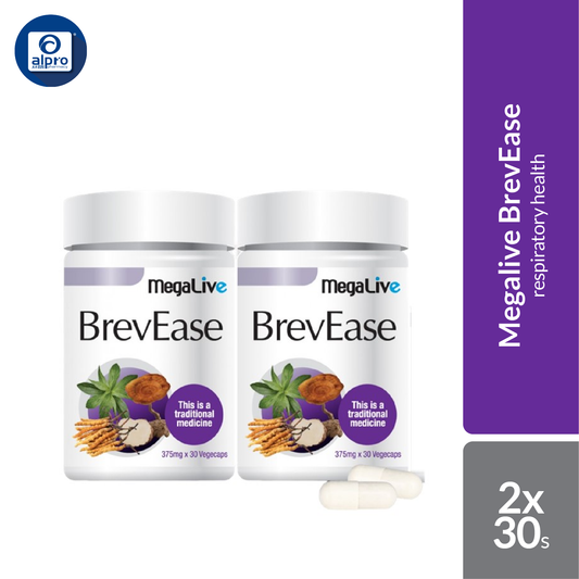 Megalive Brevease 2x30s Free 15s | Improving Immune System And Respiratory Health