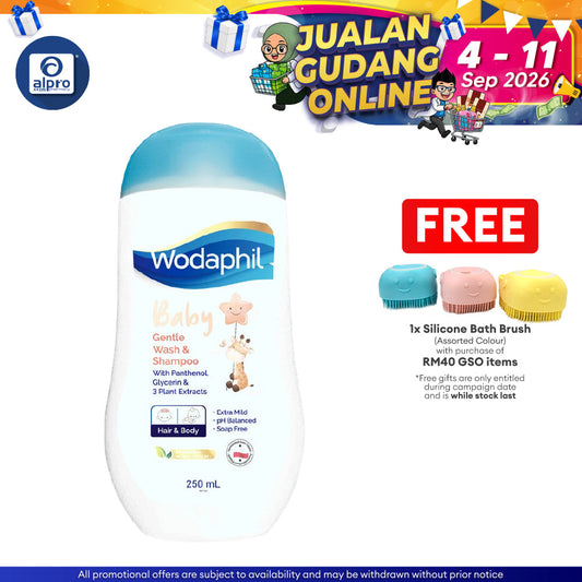 GSO Wodaphil Baby Gentle Wash & Shampoo 250ml | Baby Wash & Shampoo GSO