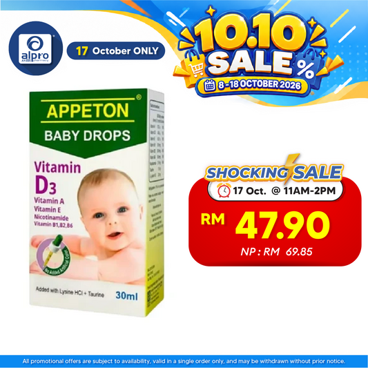 Appeton Baby Drops 30mL | Baby Multivitamins