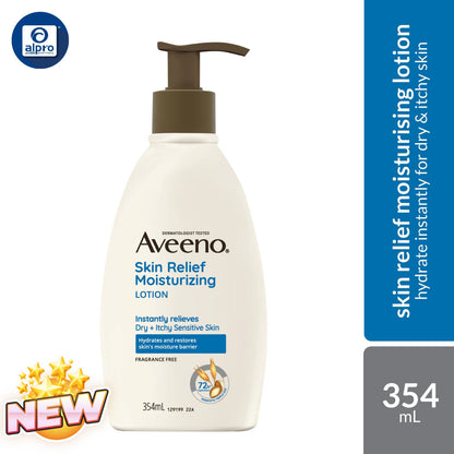 Aveeno Skin Relief Moisturizing Lotion 354mL | Hydrate Instantly For Dry &amp; Itchy Skin Aveeno