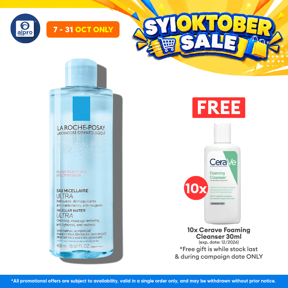 La Roche Posay Toleriane Micellar Water 200ml  | Gently Removes Impurities
