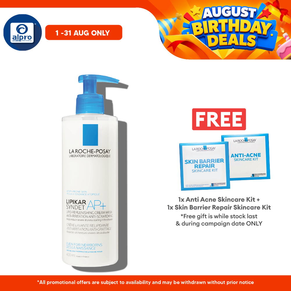 La Roche Posay Lipikar Syndet Ap+ Body Wash 400ml La Roche Posay