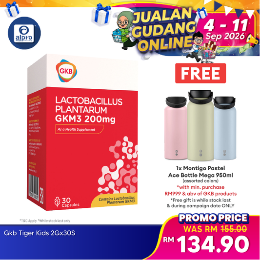 GKB Lactobacillus Plantarum GKM3 200mg Capsule GKB