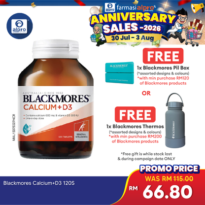 Blackmores Calcium+D3 120s | Bone Health Blackmores