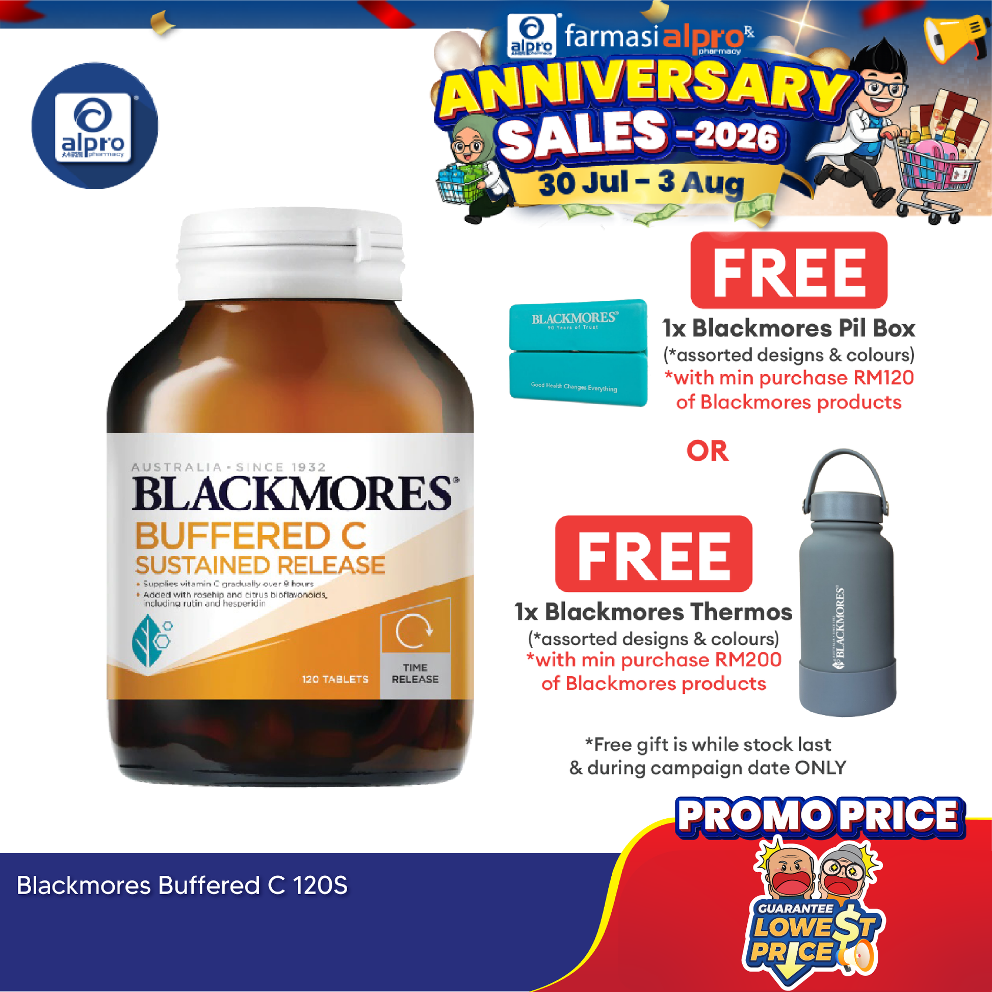 Blackmores Buffered C 120s | Vitamin C Blackmores