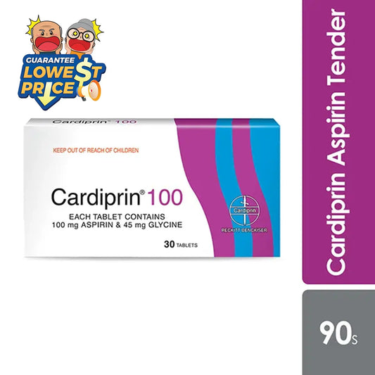 Cardiprin 100mg 3x30s | Reduce Heart Risk Attack and Stroke Cardiprin
