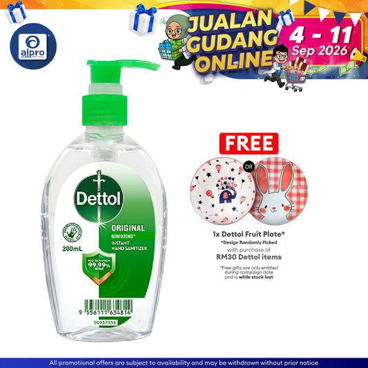 Dettol Instant Hand Sanitizer Original 200ml | Kills 99.99% of Germs, Virus & Bacteria Dettol
