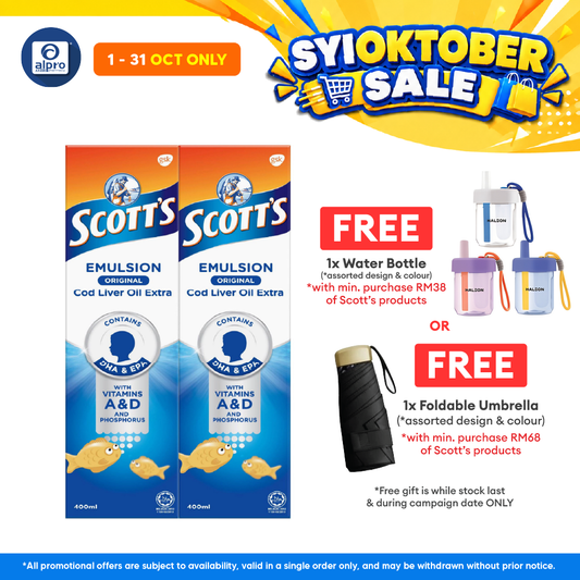 Scotts Emulsion Cod Liver Oil Original 2x400ml | Brain Health