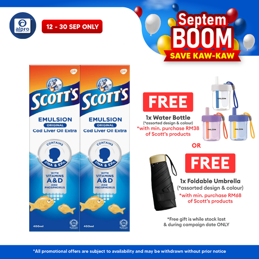 Scotts Emulsion Cod Liver Oil Original 2x400ml | Brain Health