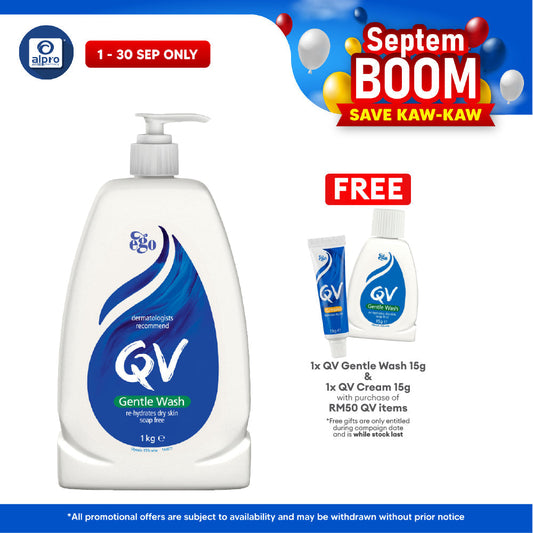 Ego QV Gentle Wash 1kg l For Dry To Very Dry Skin Wash QV