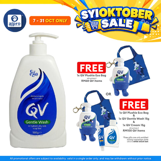 QV Gentle Wash 500ml | Body Wash For Dry To Very Dry Skin