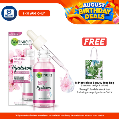 Garnier Sakura White Pinkish Booster Serum 30ml | Hydrate and Brighten Garnier