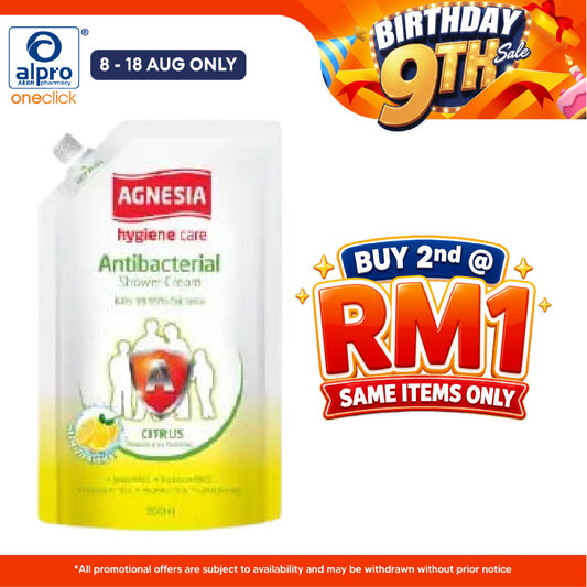 Agnesia Hygiene Care Shower Cream 850ml-citrus Agnesia