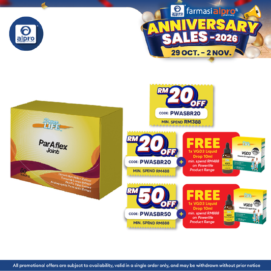 Powerlife ParAflex Joint 6x10s | Joint Health