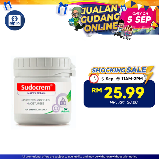 Sudocrem Nappy Rash Cream 125g | Soothes and Protect Skin Sudocrem