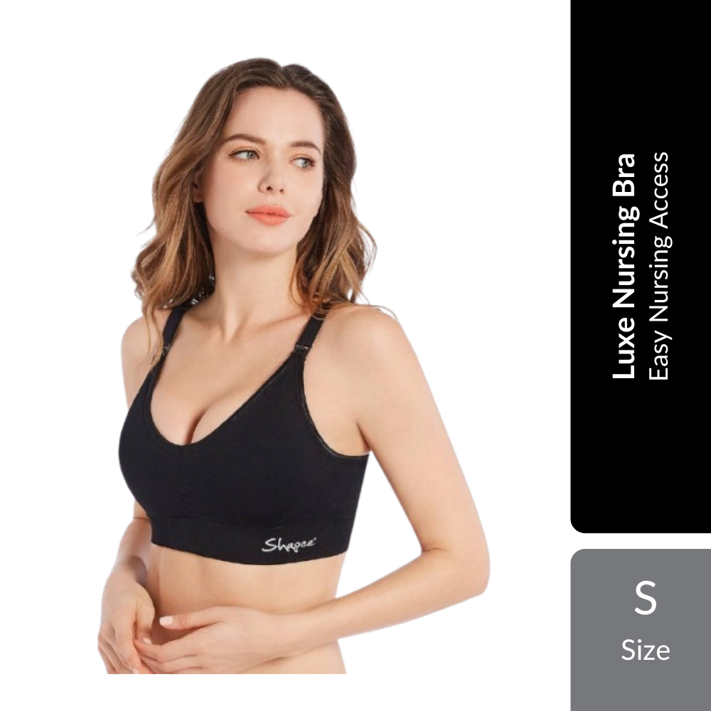Shapee Luxe Nursing Bra 1s | Wire-Free Comfort & Easy Nursing Access For Breastfeeding Mothers Shapee