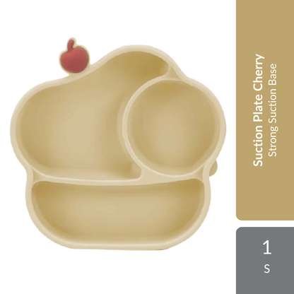 Samu Giken Suction Plate Cherry 1s | Strong Suction Base For Mess-Free Self-Feeding Samu Giken