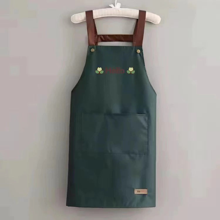 [Group Buy Delivery Starts: 9/12/2025]  Oil-Proof Kitchen Apron 1s (Sky Blue/Black/Green) Group Buy