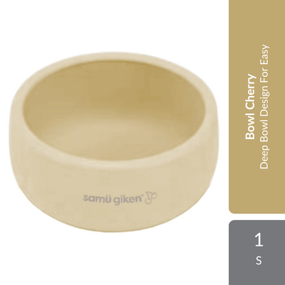 Samu Giken Bowl Cherry 1s | Deep Bowl Design For Easy & Mess-Free Self-Feeding Samu Giken