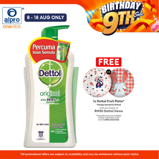 Dettol Shower Gel Original 950ml + 250ml Dettol