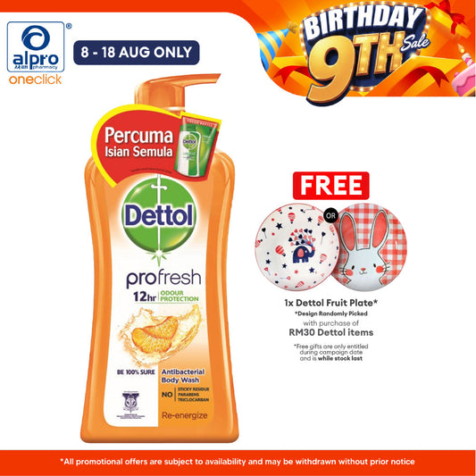 Dettol Shower Gel Re-energize 950ml + 250ml Dettol