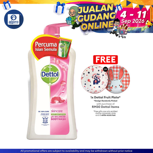 Dettol Shower Gel Skincare 950ml + 250ml Dettol