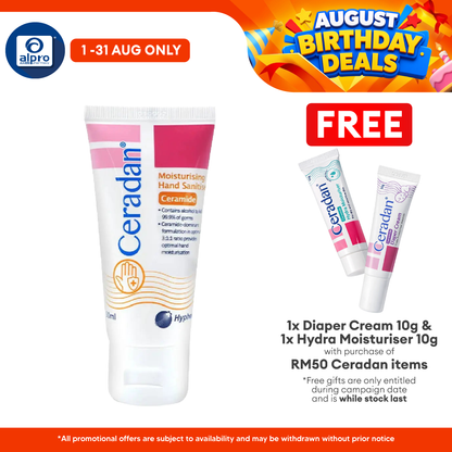 Ceradan Moisturising Hand Sanitiser 50ml Ceradan