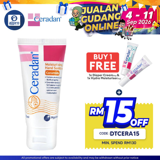 Ceradan Moisturising Hand Sanitiser 50ml Ceradan